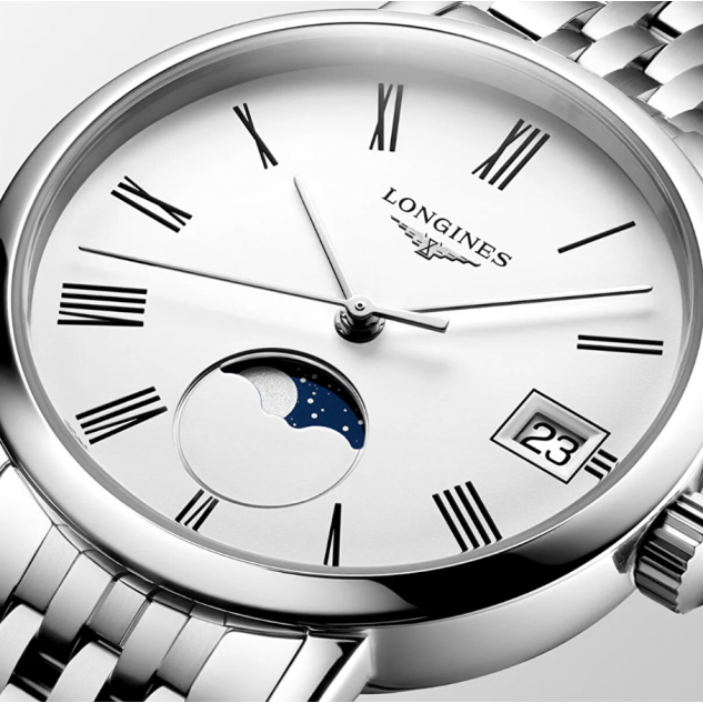 Longines Elegant Collection Moonphase L43304116 Kol Saati
