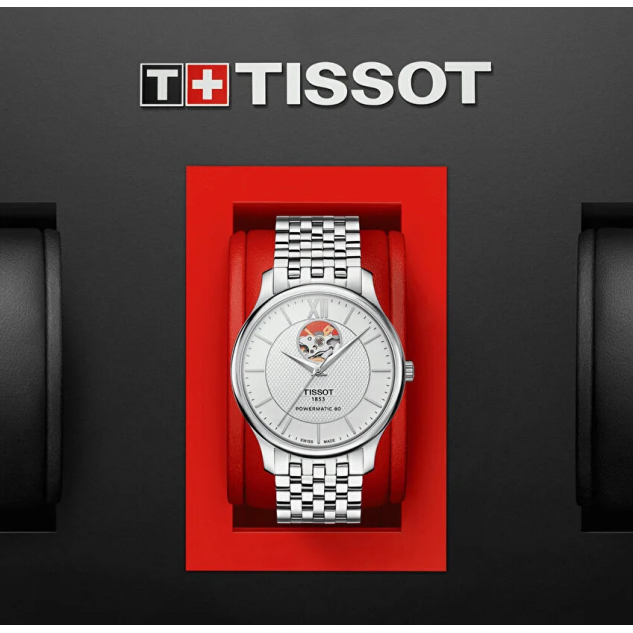 Tissot Tradition Powermatic 80 Open Heart T0639071103800 Kol Saati