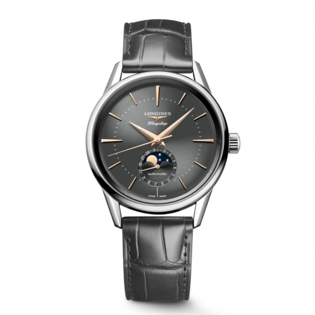 LONGINES FLAGSHIP HERITAGE MOONPHASE L4.815.4.52.2 ERKEK KOL SAATİ L48154522